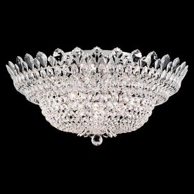 SCHONBEK ΚΛΑΣΣΙΚΆ ΦΩΤΙΣΤΙΚΆ ΌΡΟΦΉΣ TRILLIANE 23 LIGHT 220V CLOSE TO CEILING IN SILVER WITH CLEAR CRYSTALS FROM SWAROVSKI®