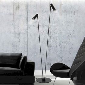 ΜΟΝΤΈΡΝΑ ΦΩΤΙΣΤΙΚΆ ΜΊΝΙΜΑΛ > ΔΑΠΈΔΟΥ >  FLOOR LAMP 01217-10 METAL 2XGU10, LED W30 H175 CM - ΔΑΠΈΔΟΥ ΦΩΤΙΣΤΙΚΆ 