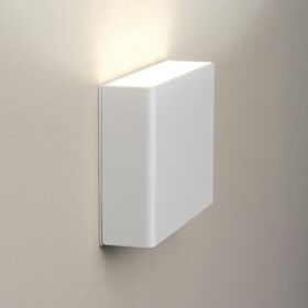 ΑΠΛΊΚΕΣ (ΕΠΊΤΟΙΧΑ ΦΩΤΙΣΤΙΚΆ)  LED WALL LIGHT WHITE LACQUERING   W:130MM   H:91MM   D:31.5MM