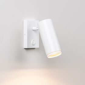 ΑΠΛΊΚΕΣ (ΕΠΊΤΟΙΧΑ ΦΩΤΙΣΤΙΚΆ)  WALL LIGHT 1 X LED DOB 7  W  WHITE  LACQUERING HAUL SERIES   W:55MM   H:100MM   D:183MM - ΣΠΟΤ ΤΟΊΧΟΥ