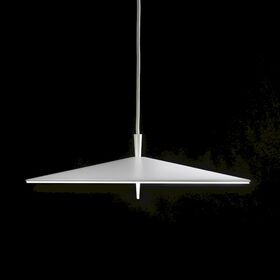 SUSPENSION 60 CM DIAMETER,METALLIC SHADE LED 3 X 11 W TEXTURED WHITE LACQUER - ΚΡΕΜΑΣΤΆ ΦΩΤΙΣΤΙΚΆ