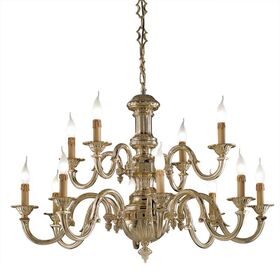 ΚΛΑΣΙΚΆ ΦΩΤΙΣΤΙΚΆ < ΙΤΑΛΙΚΆ POSSONI >   POLISH BRASS FINISH CHANDELIER FINISH  007    8XMAX42W E14 - ΚΡΕΜΑΣΤΆ ΦΩΤΙΣΤΙΚΆ