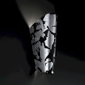 ΜΟΝΤΈΡΝΑ ΦΩΤΙΣΤΙΚΆ ΜΊΝΙΜΑΛ < ΙΤΑΛΙΚΆ SELENE > ΤΟΊΧΟΥ ΑΠΛΊΚΕΣ >  APPLIQUE VETRO NERO DEC.FOGLIA ARGENTO - ΤΟΊΧΟΥ ΦΩΤΙΣΤΙΚΆ 