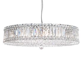SCHONBEK ΚΛΑΣΣΙΚΆ ΦΩΤΙΣΤΙΚΆ ΚΡΕΜΑΣΤΆ PLAZA 15 LIGHT 220V PENDANT IN STAINLESS STEEL WITH CLEAR CRYSTALS FROM SWAROVSKI®