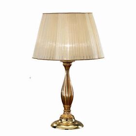ΚΛΑΣΙΚΆ ΦΩΤΙΣΤΙΚΆ < ΙΤΑΛΙΚΆ POSSONI >   FRENCH GOLD TABLE LAMP WITH ORGANZA SHADE FINISH  002    1XMAX42W E27 - ΚΡΕΜΑΣΤΆ ΦΩΤΙΣΤΙΚΆ