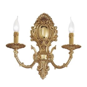 ΚΛΑΣΙΚΆ ΦΩΤΙΣΤΙΚΆ < ΙΤΑΛΙΚΆ POSSONI >   FRENCH GOLD FINISH WALL LIGHT FINISH  002    2XMAX42W E14 - ΚΡΕΜΑΣΤΆ ΦΩΤΙΣΤΙΚΆ