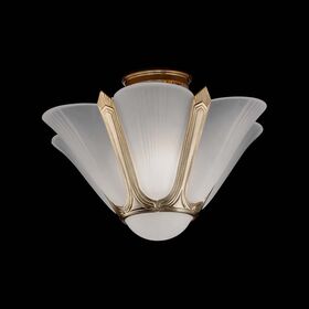 ΚΛΑΣΙΚΆ ΦΩΤΙΣΤΙΚΆ < ΙΤΑΛΙΚΆ POSSONI >   SEMI FLUSH WITH WHITE GLASS FINISH  006-008    3XMAX42W E14 - ΟΡΟΦΉΣ ΦΩΤΙΣΤΙΚΆ 
