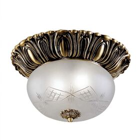 ΚΛΑΣΙΚΆ ΦΩΤΙΣΤΙΚΆ < ΙΤΑΛΙΚΆ POSSONI >   CEILING LIGHT WITH GLASS FINISH  002-008    2XMAX28W E27 - ΟΡΟΦΉΣ ΦΩΤΙΣΤΙΚΆ 