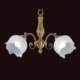 ΚΛΑΣΙΚΆ ΦΩΤΙΣΤΙΚΆ < ΙΤΑΛΙΚΆ POSSONI >   ANTIQUE BRASS FINISH WALL LIGHT WITH GLASS FINISH  008    2XMAX28W E14 - ΤΟΊΧΟΥ ΦΩΤΙΣΤΙΚΆ 