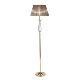 ΚΛΑΣΙΚΆ ΦΩΤΙΣΤΙΚΆ < ΙΤΑΛΙΚΆ POSSONI >   GOLD PLATED FLOOR LAMP WITH CRYSTAL AND ORGANZA SHADE FINISH  006    1XMAX92W E27 - ΚΡΕΜΑΣΤΆ ΦΩΤΙΣΤΙΚΆ