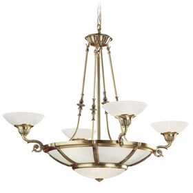ΚΛΑΣΙΚΆ ΦΩΤΙΣΤΙΚΆ < ΙΤΑΛΙΚΆ POSSONI >   CHANDELIER WITH ALABASTER FINISH  006-008    10XMAX28W E14 - ΚΡΕΜΑΣΤΆ ΦΩΤΙΣΤΙΚΆ