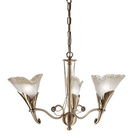 ΚΛΑΣΙΚΆ ΦΩΤΙΣΤΙΚΆ < ΙΤΑΛΙΚΆ POSSONI >   CHANDELIER WITH GLASSES FINISH  008    3XMAX42W E14 - ΚΡΕΜΑΣΤΆ ΦΩΤΙΣΤΙΚΆ