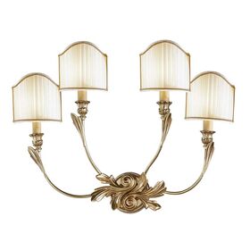 ΚΛΑΣΙΚΆ ΦΩΤΙΣΤΙΚΆ < ΙΤΑΛΙΚΆ POSSONI >   WALL LIGHT WITH SHADES FINISH  002-008    4XMAX42W E14 - ΤΟΊΧΟΥ ΦΩΤΙΣΤΙΚΆ 