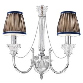ΚΛΑΣΙΚΆ ΦΩΤΙΣΤΙΚΆ < ΙΤΑΛΙΚΆ POSSONI >   WALL LIGHT WITH BLUE SHADE FINISH  006-035    2XMAX42W E14 - ΤΟΊΧΟΥ ΦΩΤΙΣΤΙΚΆ 