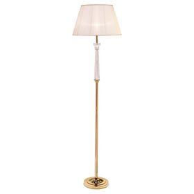 ΚΛΑΣΙΚΆ ΦΩΤΙΣΤΙΚΆ < ΙΤΑΛΙΚΆ POSSONI >   FLOOR LAMP WITH CRYSTAL AND ORGANZA PLEATED SHADE FINISH  006-035    1XMAX105W E27 - ΔΑΠΈΔΟΥ ΦΩΤΙΣΤΙΚΆ 