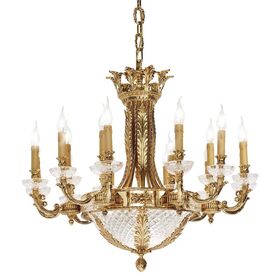 ΚΛΑΣΙΚΆ ΦΩΤΙΣΤΙΚΆ < ΙΤΑΛΙΚΆ POSSONI >   SHADED GOLD PLATED CHANDELIER WITH CRYSTAL FINISH  079    24XMAX42W E14 - ΚΡΕΜΑΣΤΆ ΦΩΤΙΣΤΙΚΆ