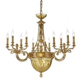 ΚΛΑΣΙΚΆ ΦΩΤΙΣΤΙΚΆ < ΙΤΑΛΙΚΆ POSSONI >   SHADED GOLD PLATED CHANDELIER WITH AMBER CRYSTAL FINISH  079    17XMAX42W E14 - ΚΡΕΜΑΣΤΆ ΦΩΤΙΣΤΙΚΆ