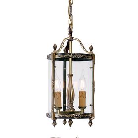 ΚΛΑΣΙΚΆ ΦΩΤΙΣΤΙΚΆ < ΙΤΑΛΙΚΆ POSSONI >   LANTERN WITH GLASS FINISH  002-008    3XMAX 42W E14 - ΚΡΕΜΑΣΤΆ ΦΩΤΙΣΤΙΚΆ