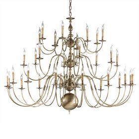 ΚΛΑΣΙΚΆ ΦΩΤΙΣΤΙΚΆ < ΙΤΑΛΙΚΆ POSSONI >   ANTIQUE BRONZE FINISH CHANDELIER FINISH  032    32XMAX42W E14 - ΚΡΕΜΑΣΤΆ ΦΩΤΙΣΤΙΚΆ