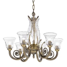 ΚΛΑΣΙΚΆ ΦΩΤΙΣΤΙΚΆ < ΙΤΑΛΙΚΆ POSSONI >   CHANDELIER WITH CLEAR CRYSTAL FINISH  002-008     - ΚΡΕΜΑΣΤΆ ΦΩΤΙΣΤΙΚΆ