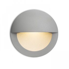 ASTERIA ΧΩΝΕΥΤΌ ΓΚΡΙ ΑΣΗΜΊ  230V LED 3W IP54  3000K - ΤΟΊΧΟΥ ΦΩΤΙΣΤΙΚΆ 