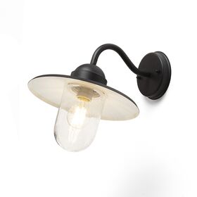BEACON ΕΠΙΤΟΊΧΙΟΣ ΜΑΎΡΟ ΓΥΑΛΊ ΥΦΉΣ 230V LED E27 15W IP44 - ΤΟΊΧΟΥ ΦΩΤΙΣΤΙΚΆ 