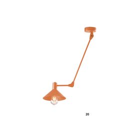 ΜΟΝΤΈΡΝΑ ΦΩΤΙΣΤΙΚΆ ΜΊΝΙΜΑΛ > ΟΡΟΦΉΣ >  CEILING LIGHT LENGTH UP TO 70 CM  01374-20 METAL E27, LED 01374 COPPER - ΜΟΝΤΈΡΝΑ ΦΩΤΙΣΤΙΚΆ