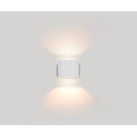 ΣΤΕΓΑΝΆ ΦΩΤΙΣΤΙΚΆ ΤΟΊΧΟΥ ΑΠΛΊΚΕΣ  OUTDOOR WALL LIGHT UP-DOWN 01428 WHITE HEIGHT: 10 CM WIDTH: 12 CM DISTANCE FROM WALL: 105 CM MATERIAL: ALUMINUM - ΜΟΝΤΈΡΝΑ ΦΩΤΙΣΤΙΚΆ