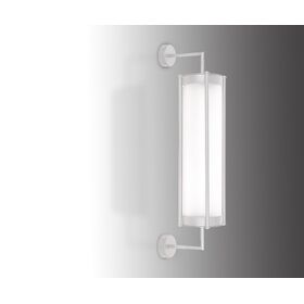 ΣΤΕΓΑΝΆ ΦΩΤΙΣΤΙΚΆ ΤΟΊΧΟΥ ΑΠΛΊΚΕΣ  OUTDOOR WALL LIGHT 01484 SILVER - ΜΟΝΤΈΡΝΑ ΦΩΤΙΣΤΙΚΆ