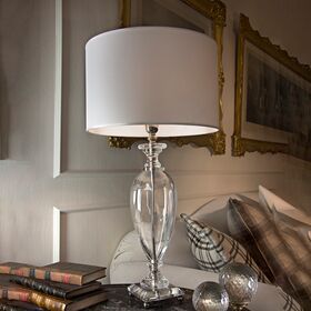 ΕΠΙΤΡΑΠΈΖΙΟ ΦΩΤΙΣΤΙΚΌ <LAUDARTE ΙΤΑΛΙΑΣ> ΑΠΌ ΟΡΕΊΧΑΛΚΟ ΕΠΙΜΕΤΑΛΛΩΜΈΝΟ ΠΑΛΛΆΔΙΟ, ΚΡΥΣΤΆΛΛΙΝΟ ΣΏΜΑ ΚΑΙ ΒΆΣΗ. - ΕΠΙΤΡΑΠΈΖΙΕΣ ΛΆΜΠΕΣ