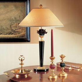 ΕΠΙΤΡΑΠΈΖΙΟ ΦΩΤΙΣΤΙΚΌ <LAUDARTE ΙΤΑΛΙΑΣ> ΑΠΌ ΜΠΡΟΎΤΖΟ ΕΠΙΧΡΥΣΩΜΈΝΟ 24Κ , ΜΑΡΜΆΡΙΝΗ ΒΆΣΗ ΚΑΙ ΣΤΉΛΗ, ΤΡΙΑΝΤΆΦΥΛΛΟ ΑΠΌ ΠΟΡΣΕΛΆΝΗ CAPODIMONTE. - ΕΠΙΤΡΑΠΈΖΙΕΣ ΛΆΜΠΕΣ