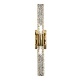 GOLD PLATED FINISH WALL LIGHT WITH HANDCARVED CRYSTAL E14XG9  L.8-H.52,5-SP..7,5 CM - ΚΛΑΣΙΚΆ ΦΩΤΙΣΤΙΚΆ