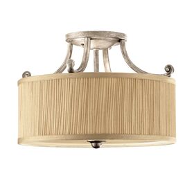 ΚΛΑΣΣΙΚΆ ΦΩΤΙΣΤΙΚΆ > ELSTEAD LIGHTING  > ΟΡΟΦΉΣ > ABBEY 3 LIGHT SEMI-FLUSH LIGHT - SILVER SAND FEISS - ΟΡΟΦΉΣ ΦΩΤΙΣΤΙΚΆ 