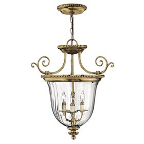 ΚΛΑΣΣΙΚΆ ΦΩΤΙΣΤΙΚΆ > ELSTEAD LIGHTING  > ΦΑΝΆΡΙ ΦΩΤΙΣΜΟΎ> CAMBRIDGE 3 LIGHT SMALL PENDANT - BURNISHED BRASS HINKLEY - ΦΑΝΆΡΙΑ ΦΩΤΙΣΜΟΎ