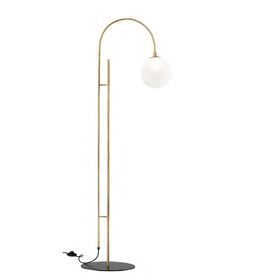 ΜΟΝΤΈΡΝΑ ΦΩΤΙΣΤΙΚΆ ΜΊΝΙΜΑΛ > ΔΑΠΈΔΟΥ >  FLOOR LAMP 01256-10 METAL G9, LED W30 H160 CM 01256 BLACK - ΜΟΝΤΈΡΝΑ ΦΩΤΙΣΤΙΚΆ