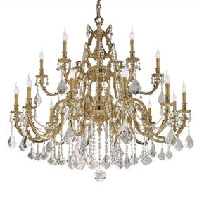 ΚΛΑΣΙΚΆ ΦΩΤΙΣΤΙΚΆ < ΙΤΑΛΙΚΆ POSSONI >   FRENCH GOLD CHANDELIER FINISH  002    18XMAX42W E14 - ΚΡΕΜΑΣΤΆ ΦΩΤΙΣΤΙΚΆ