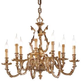 ΚΛΑΣΙΚΆ ΦΩΤΙΣΤΙΚΆ < ΙΤΑΛΙΚΆ POSSONI >   FRENCH GOLD CHANDELIER FINISH  002    18XMAX42W E14 - ΚΡΕΜΑΣΤΆ ΦΩΤΙΣΤΙΚΆ