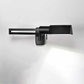 ΑΠΛΊΚΕΣ (ΕΠΊΤΟΙΧΑ ΦΩΤΙΣΤΙΚΆ)  WALL LIGHT METALLIC SHADE LED  G9 MATT BLACK LACQUER   W:203MM   H:118MM   D:565MM - ΤΟΊΧΟΥ ΦΩΤΙΣΤΙΚΆ 