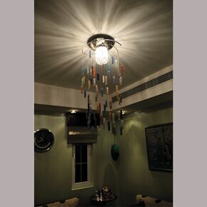 NEOCLASSICAL HANDMADE LIGHTING > MINIMAL DITS > MULTI-LIGHT CEILING COLORS CRIST COLOR CRYSTALS SWAROVSKI - ΚΡΕΜΑΣΤΆ ΦΩΤΙΣΤΙΚΆ