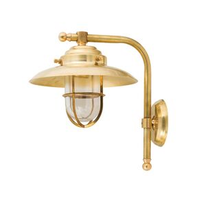 WATERPROOF OUTDOOR LIGHTING > APLICA LIGHTING 457 BRASS - WALL LIGHTS