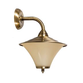 WATERPROOF OUTDOOR LIGHTING > APLICA LIGHTING 4601 BRASS - WALL LIGHTS