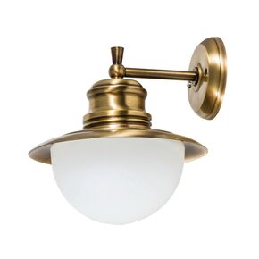 WATERPROOF OUTDOOR LIGHTING > APLICA LIGHTING 464 BRASS - WALL LIGHTS