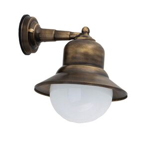WATERPROOF OUTDOOR LIGHTING > APLICA LIGHTING 4681 BRASS - WALL LIGHTS