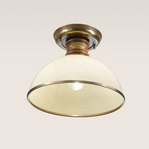 1L CEILING SHADED BURNISHED-IVORY D.35 H.27