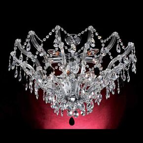 CRYSTAL SEMI PENDANT LIGHTING FIXTURE V53-512-12L-D74