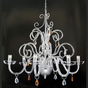 CRYSTAL CHANDELIER V53-586-6L-D70N - PENDANT LIGHTS