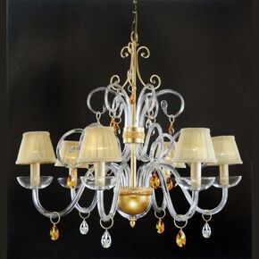 CRYSTAL CHANDELIER V53-586-6L-D70X - PENDANT LIGHTS