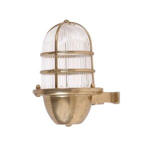 WATERPROOF OUTDOOR LIGHTING > CORNER LIGHTING 433 BRASS - WALL LIGHTS