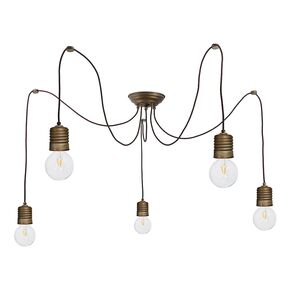 ΠΑΡΑΔΟΣΙΑΚΆ ΦΩΤΙΣΤΙΚΆ > VINTAGE RETRO ΙΤΑΛΙΚΆ > ΟΡΟΦΉΣ > LAMPADARIO 5L OTT. ANT-RAM    5XE27  220V  IP44 - ΟΡΟΦΉΣ ΦΩΤΙΣΤΙΚΆ 