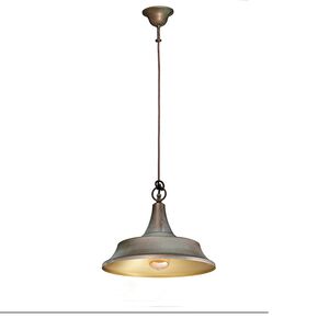 TRADITIONAL LAMPS > VINTAGE RETRO ITALIAN > SINGLE LAMPS > SOSP. OTT. ANT-RAM CON INTERNO .VS W:320MM H:900MM 1XE27 220V IP20 - PENDANT LIGHTS